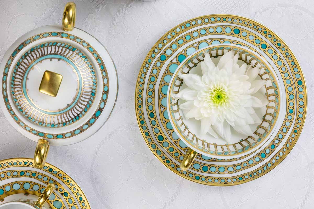 Syracuse turquoise collection by Haviland & Parlon